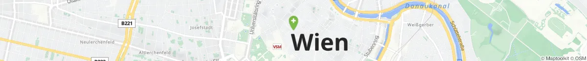 Kartendarstellung des Standorts für Apotheke Zum weißen Engel in 1010 Wien